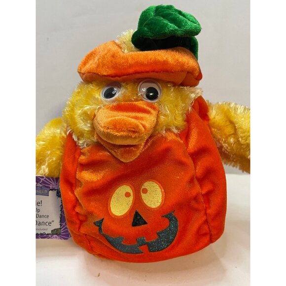 Dan Dee Happy Halloween Chicken Dance pumpkin duck 8" not working yellow orange - Picture 2 of 13